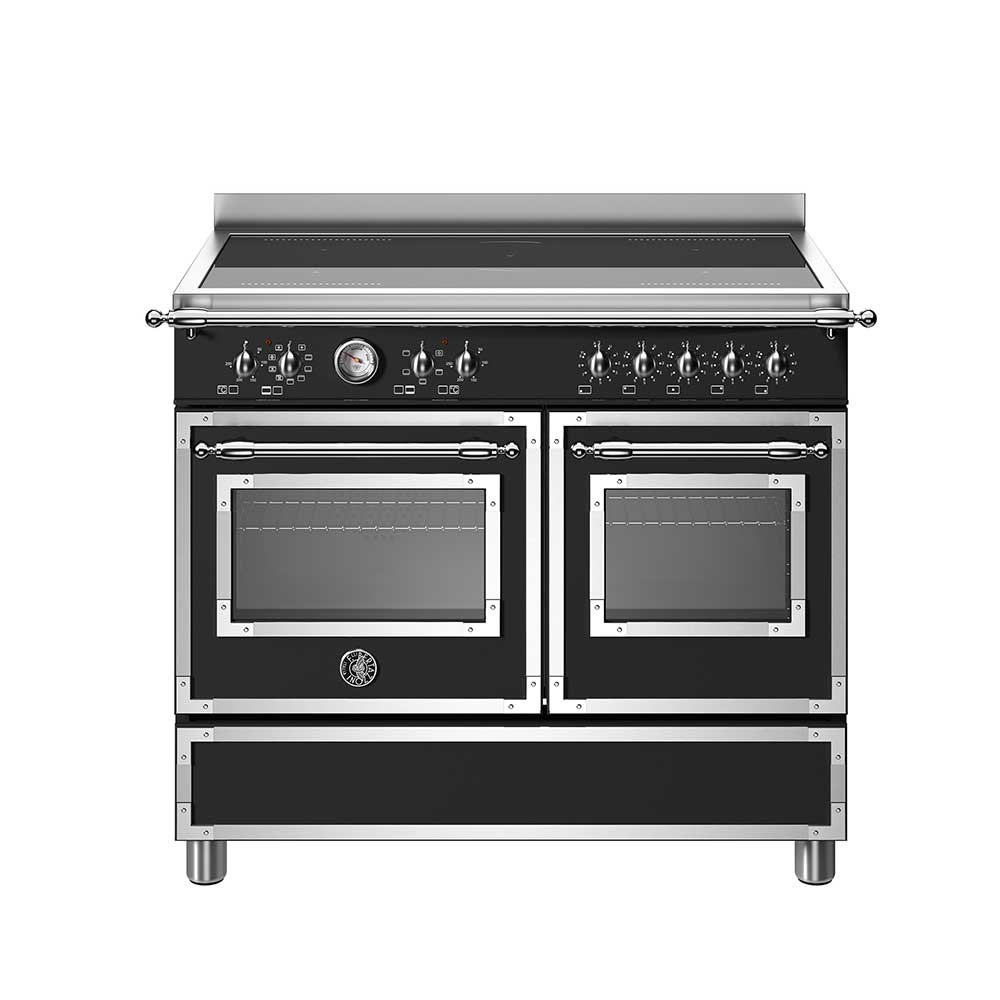 Bertazzoni HER105I2ENET İndüksiyonlu Kuzine 5 Gözlü, İkili Fırın 100 cm SiyahBertazzoni