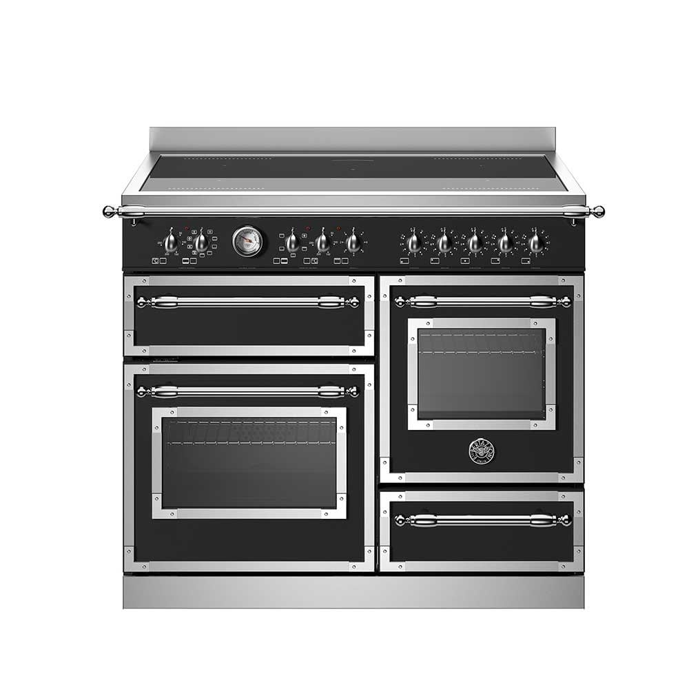 Bertazzoni HER105I3ENET İndüksiyonlu Kuzine 5 Gözlü, Üçlü Fırın 100 cm SiyahBertazzoni
