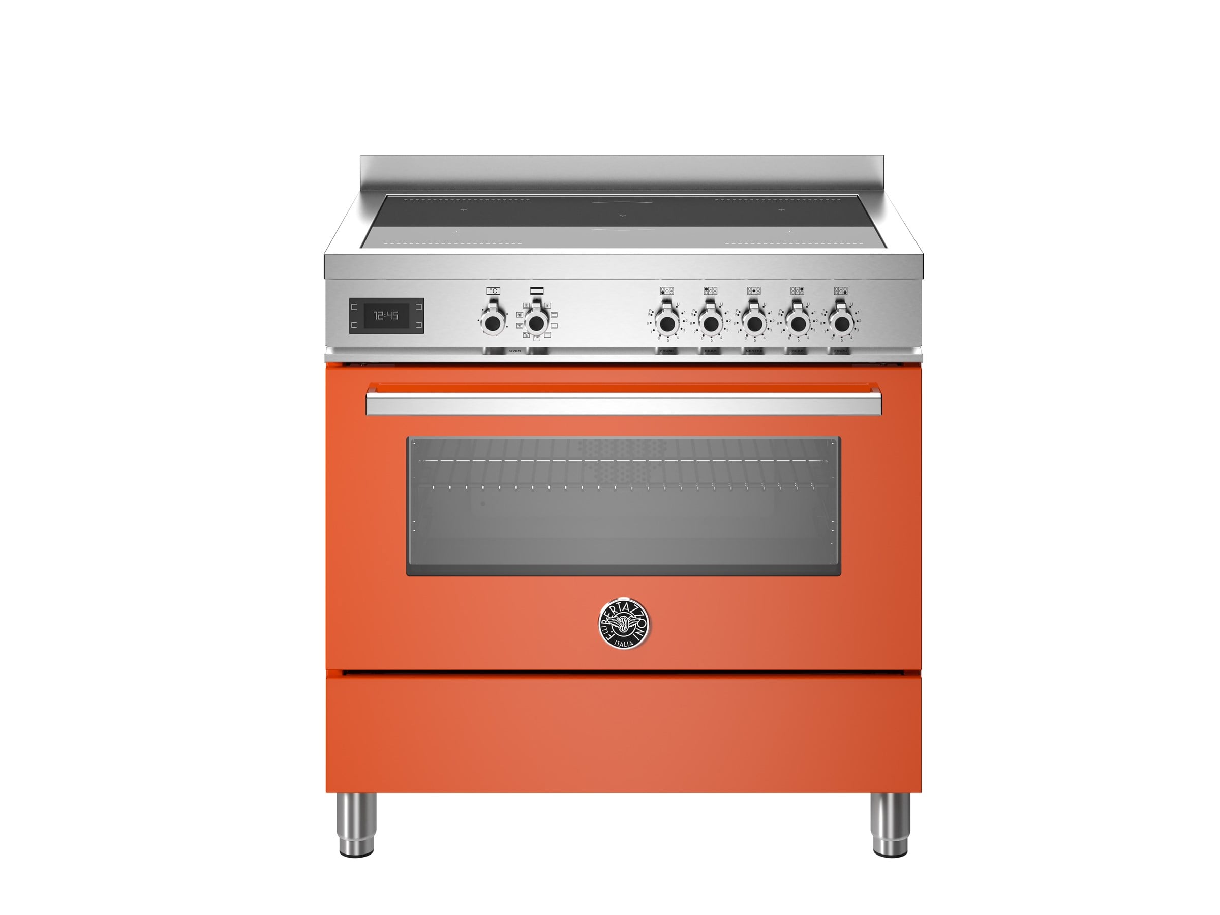 Bertazzoni PRO95I1EART İndüksiyonlu Kuzine 5 Gözlü 90 cm TuruncuBertazzoni