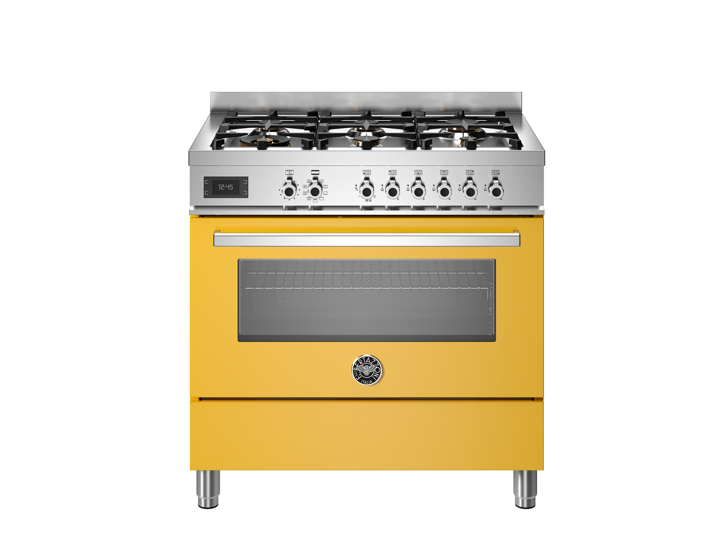 Bertazzoni PRO96L1EGIT Gazlı Kuzine 6 Gözlü 90 cm SarıBertazzoni