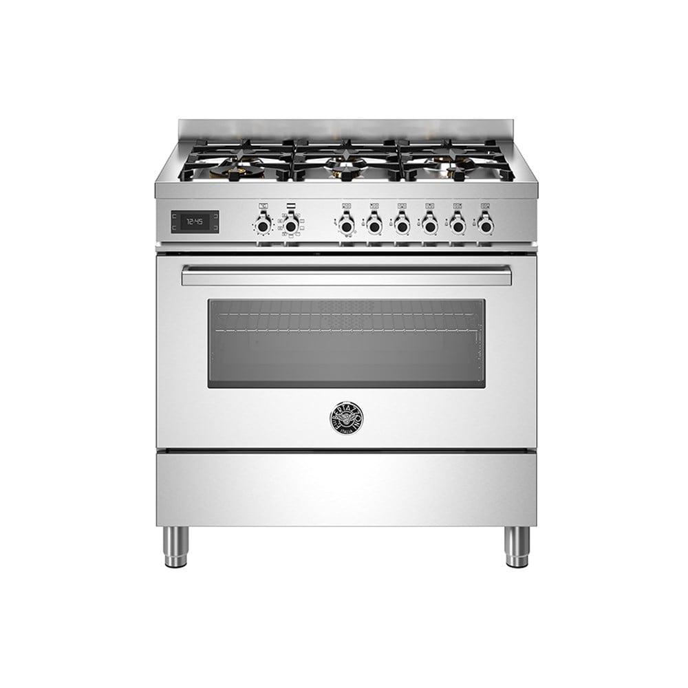 Bertazzoni PRO96L1EXT Gazlı Kuzine 6 Gözlü Çelik 90 cmBertazzoni