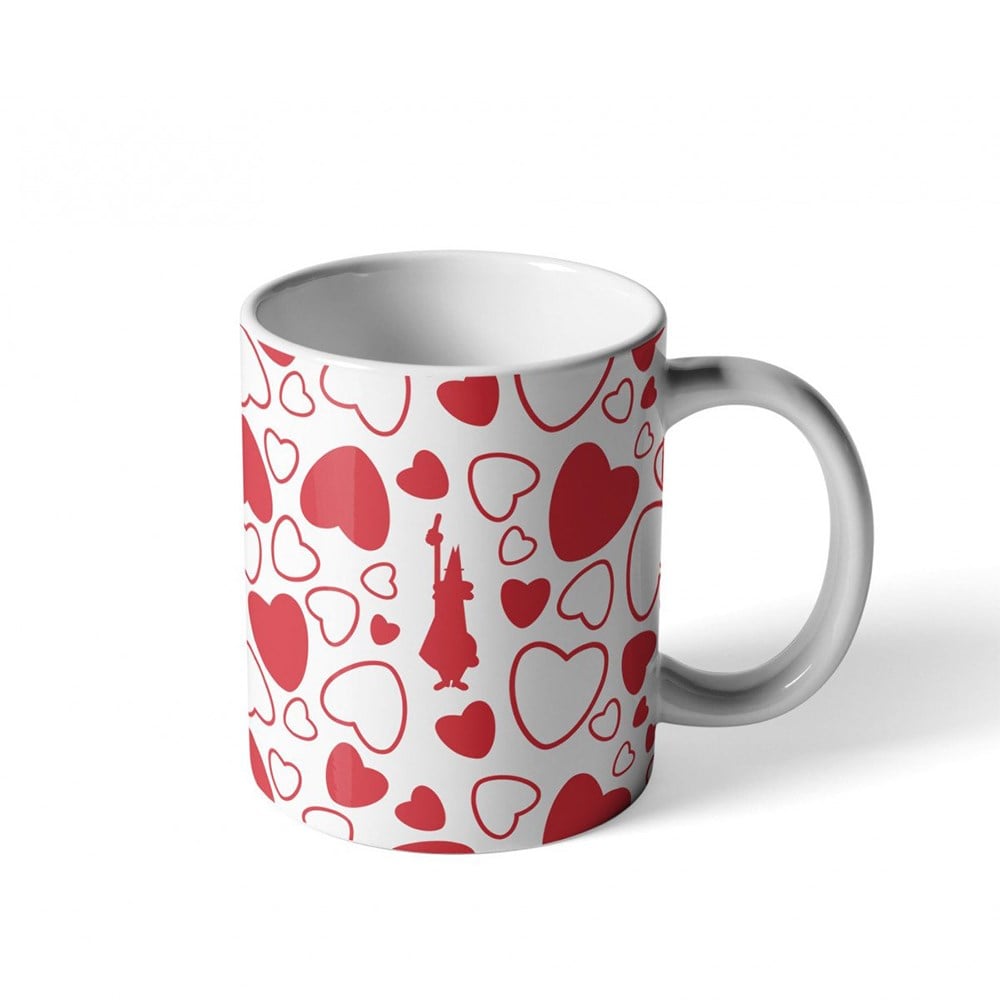 Bialetti Bianca Porselen Kupa 340 ml Beyaz KalpliBialetti