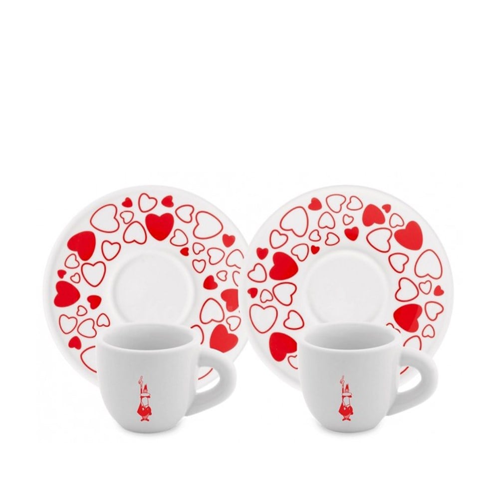 Bialetti Kahve Fincan Seti 2'li KalpliBialetti