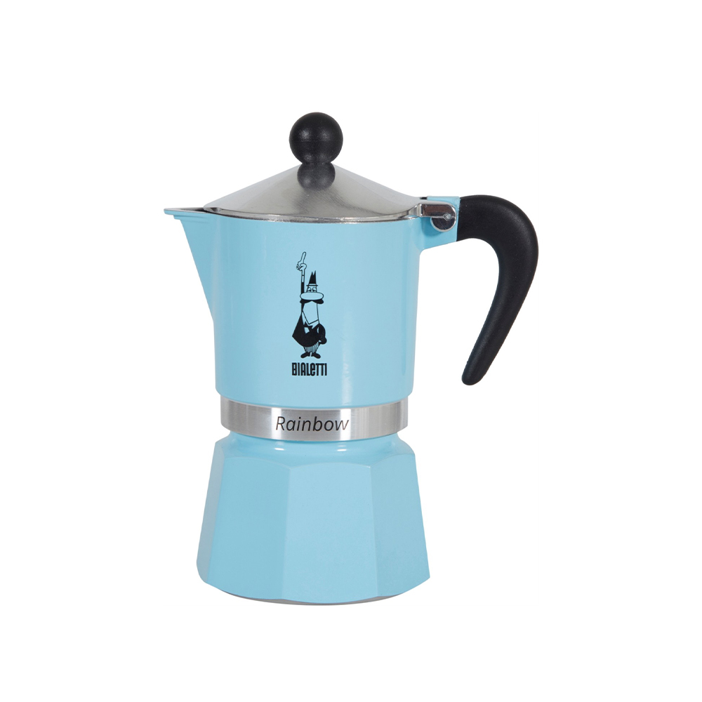 Bialetti Rainbow Moka Pot 3 Cup Açık MaviBialetti