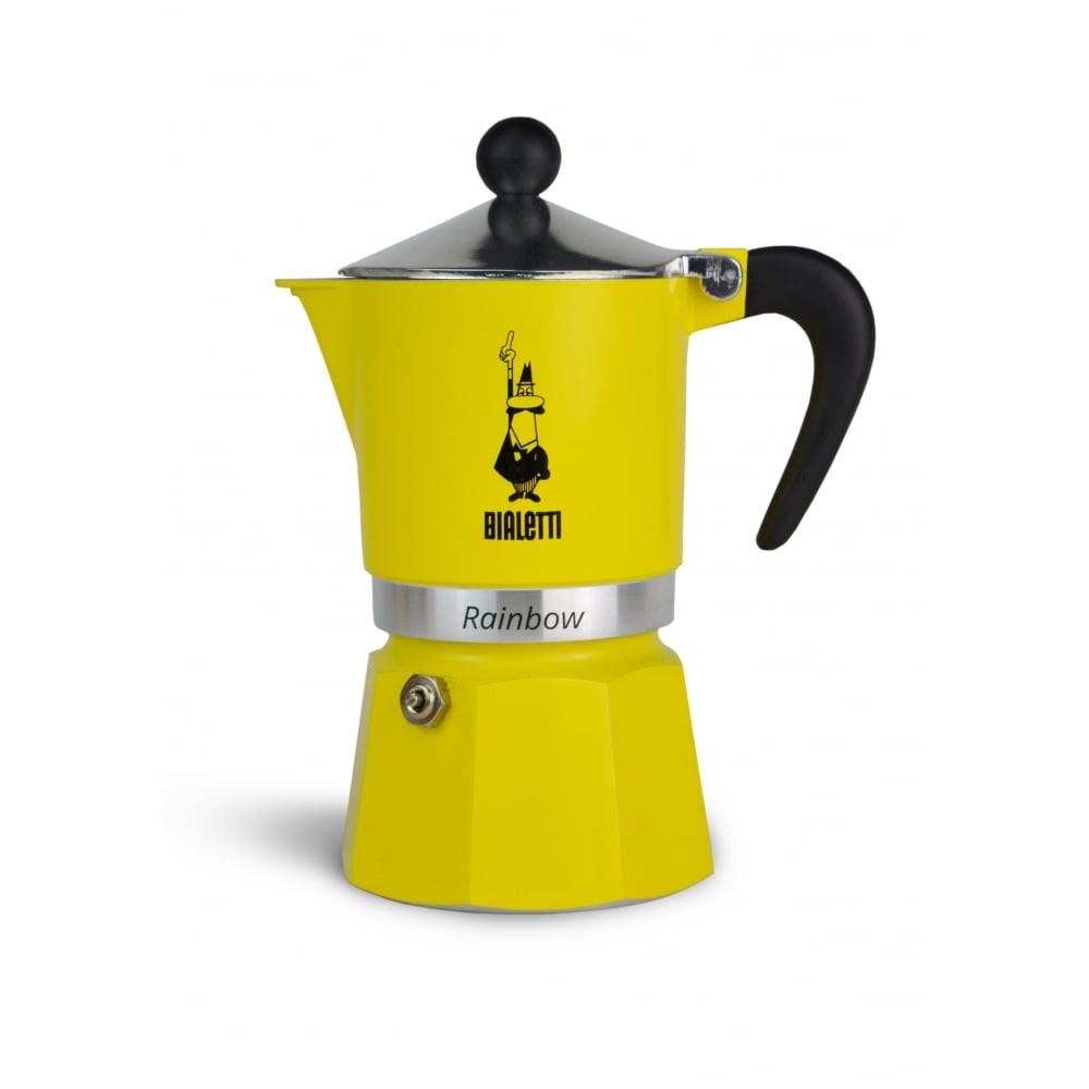 Bialetti Rainbow Moka Pot 3 Cup SarıBialetti