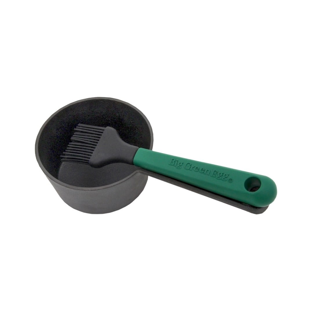Big Green Egg Döküm Sos Tenceresi ve Marine FırçasıBig Green Egg