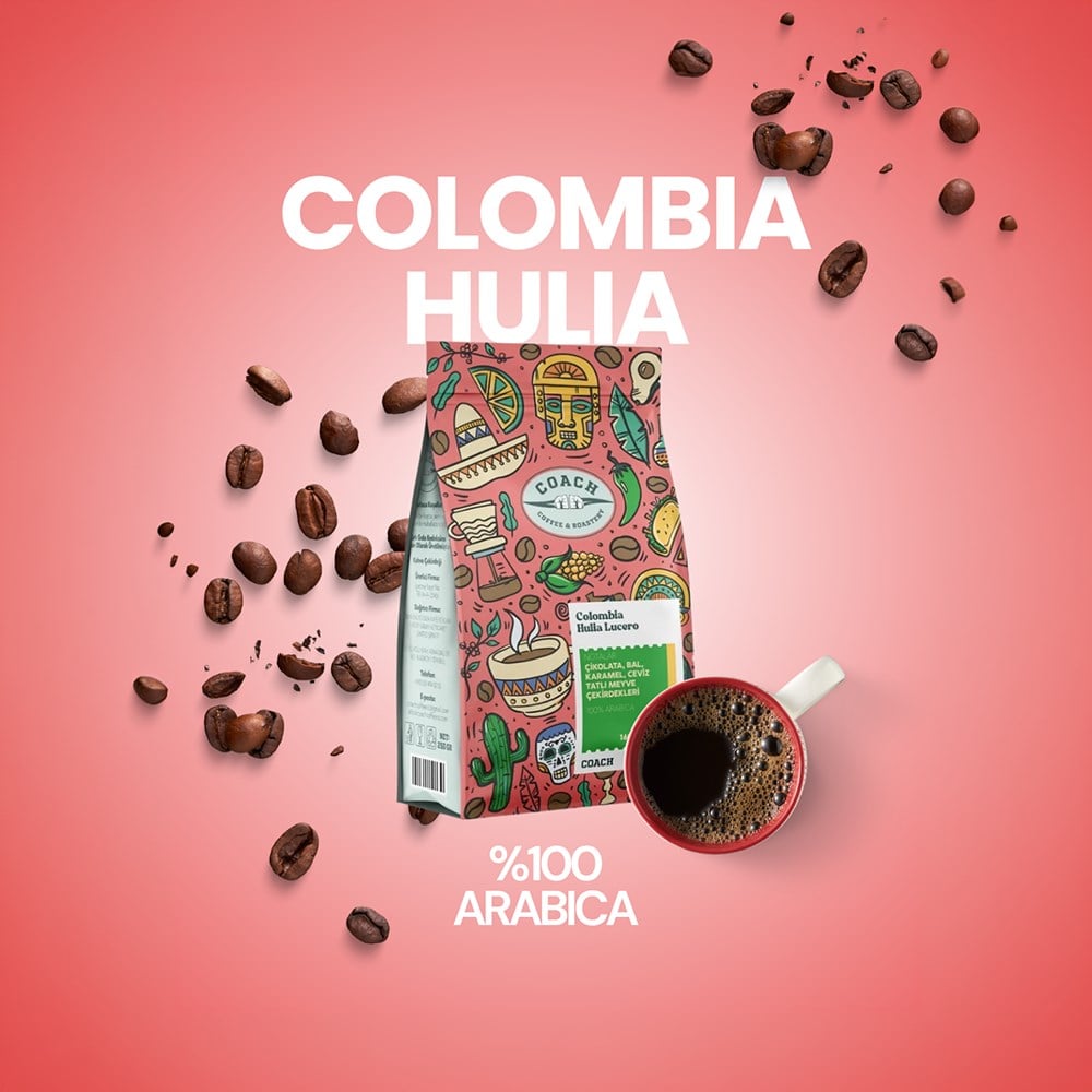 Coach Coffee Columbia Hulia Lucero Çekirdek Kahve 250 GrCoach Coffee