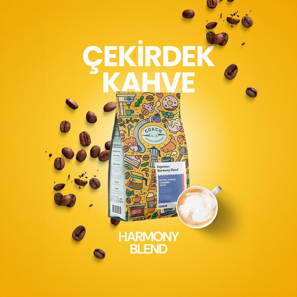 Coach Coffee Harmony Blend Kahve Çekirdeği 250 GrCoach Coffee