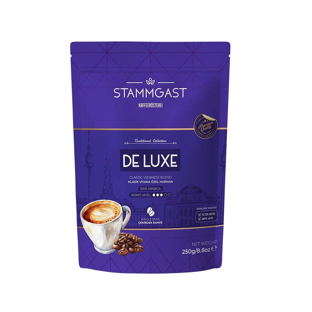 das Stammgast De Luxe Çekirdek Kahve 250 Grdas Stammgast
