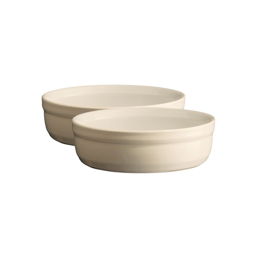 Emile Henry Crème Brulée Fırın Kabı 2'li 12 cm Ekru/ClayEmile Henry