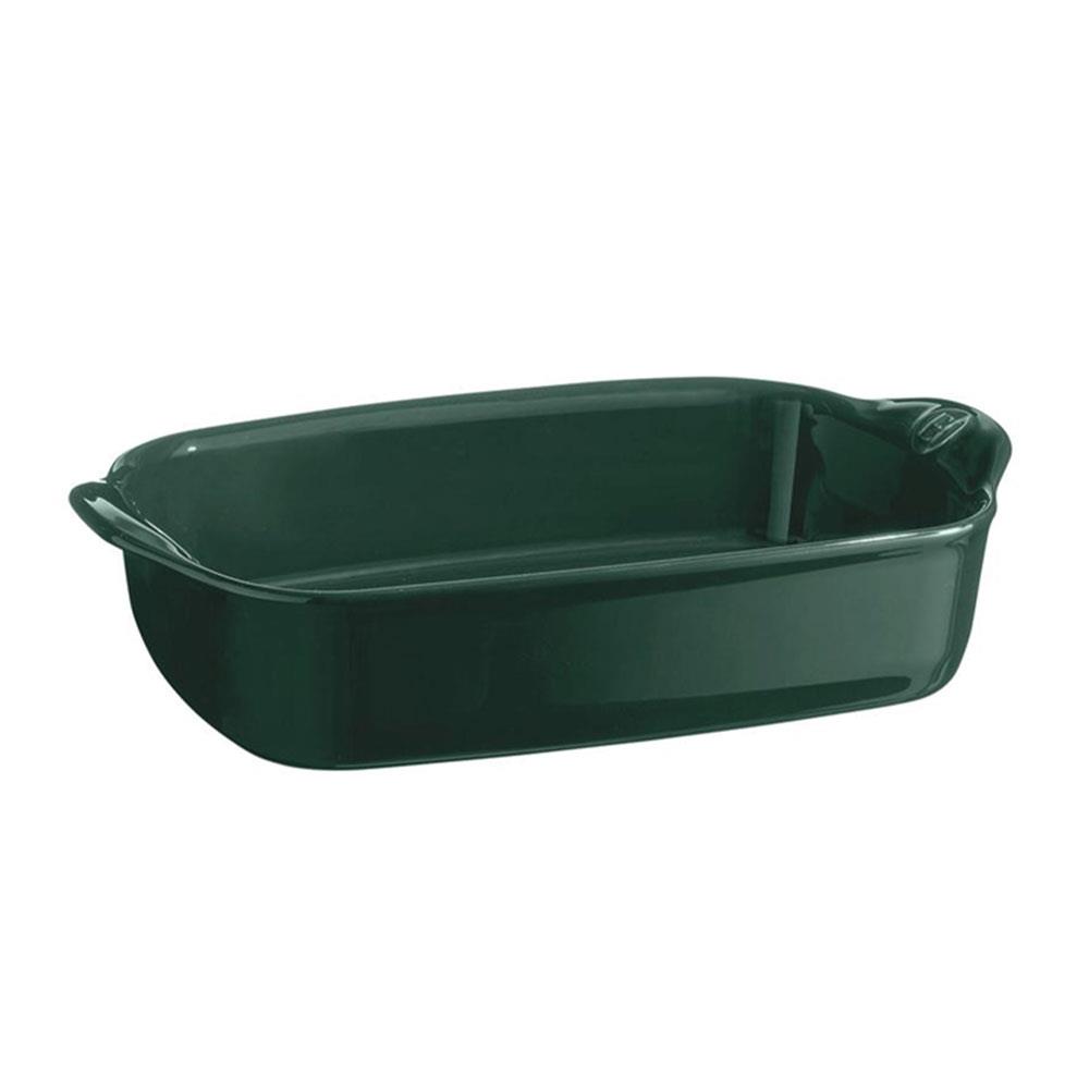 Emile Henry Fırın Kabı Dikdörtgen 19 x 30 cm Yeşil/CedarEmile Henry