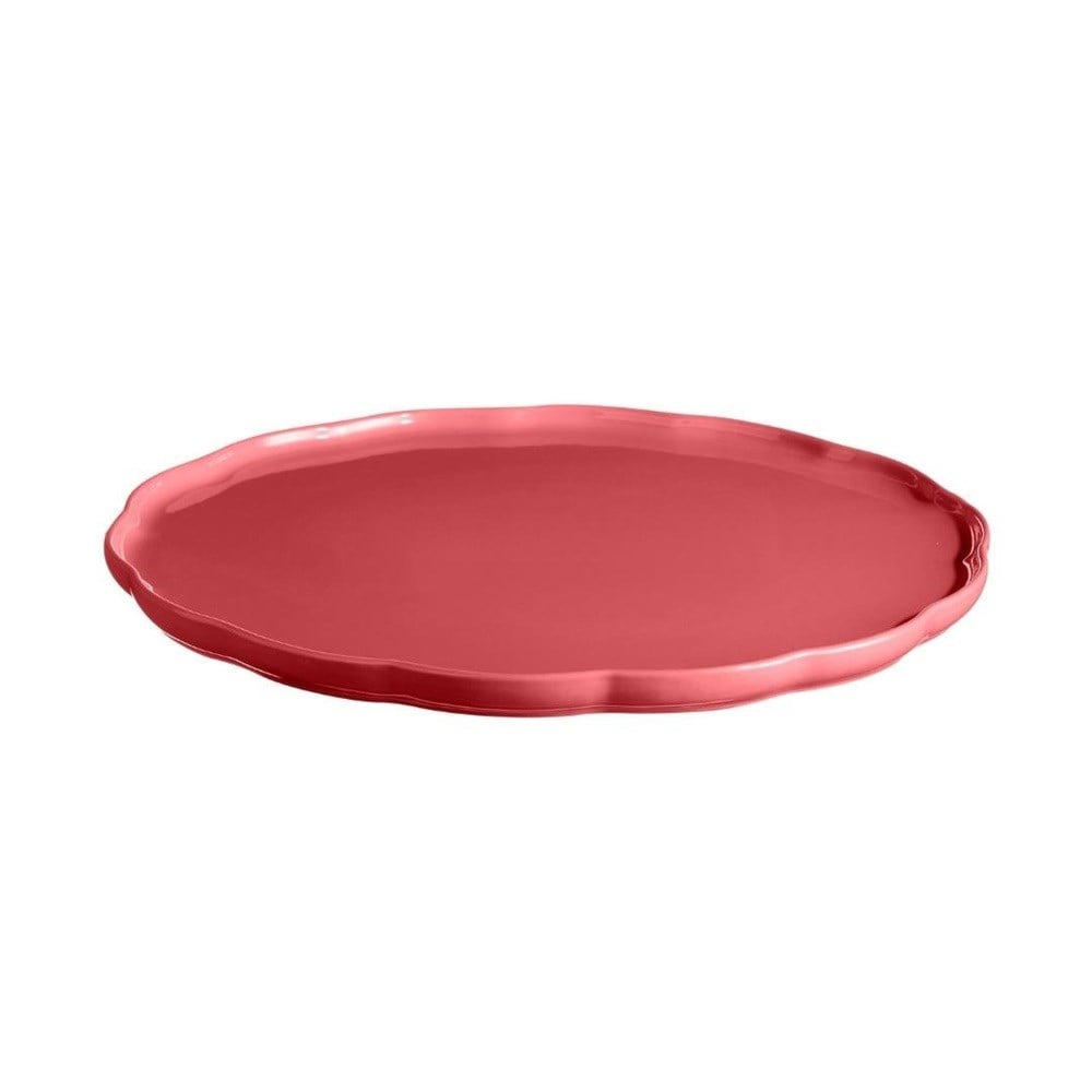 Emile Henry Madeleine Servis Tabağı Yuvarlak 31 cm Pembe/Rose CandyEmile Henry