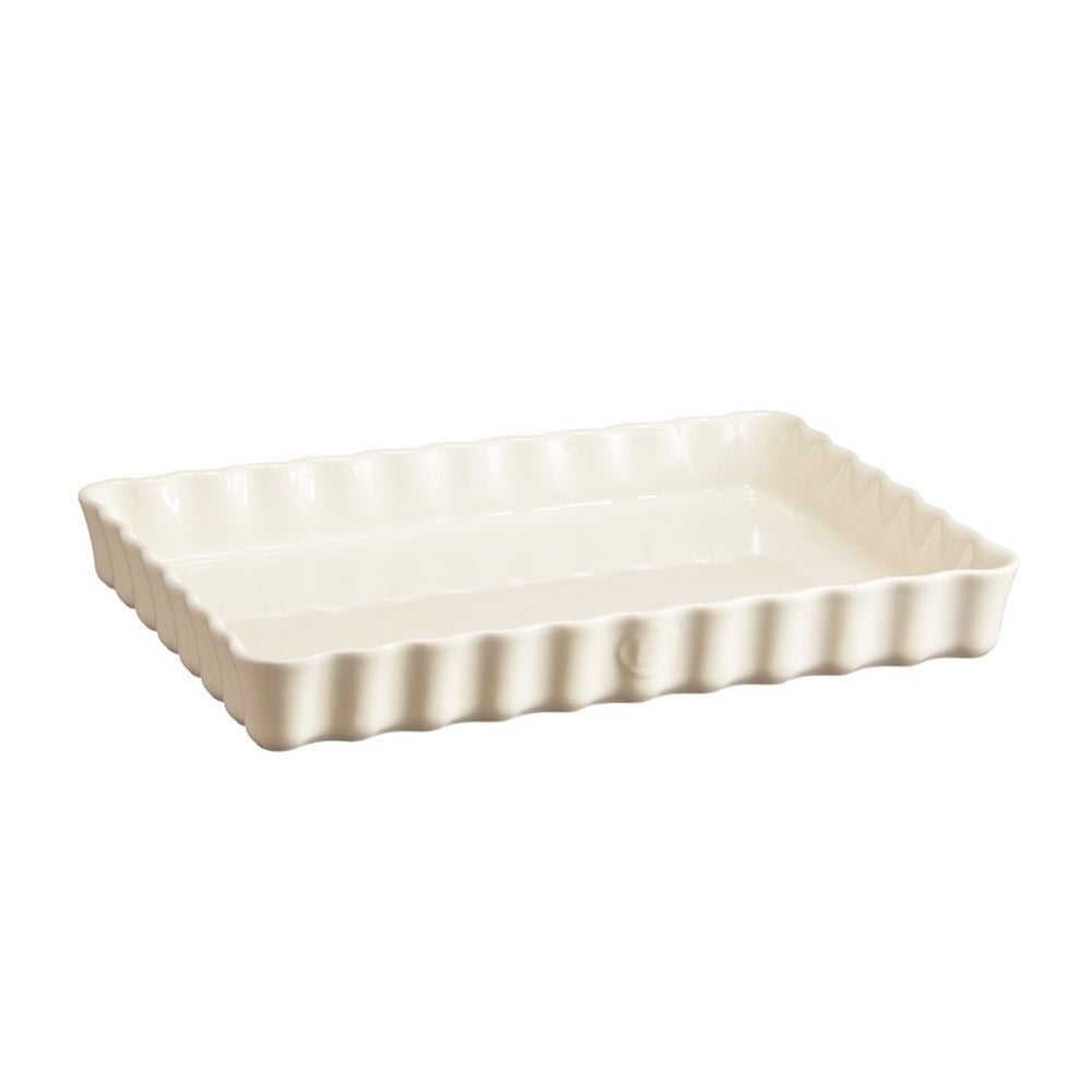 Emile Henry Tart Kabı Yuvarlak 24 x 34 cm Ekru/ClayEmile Henry