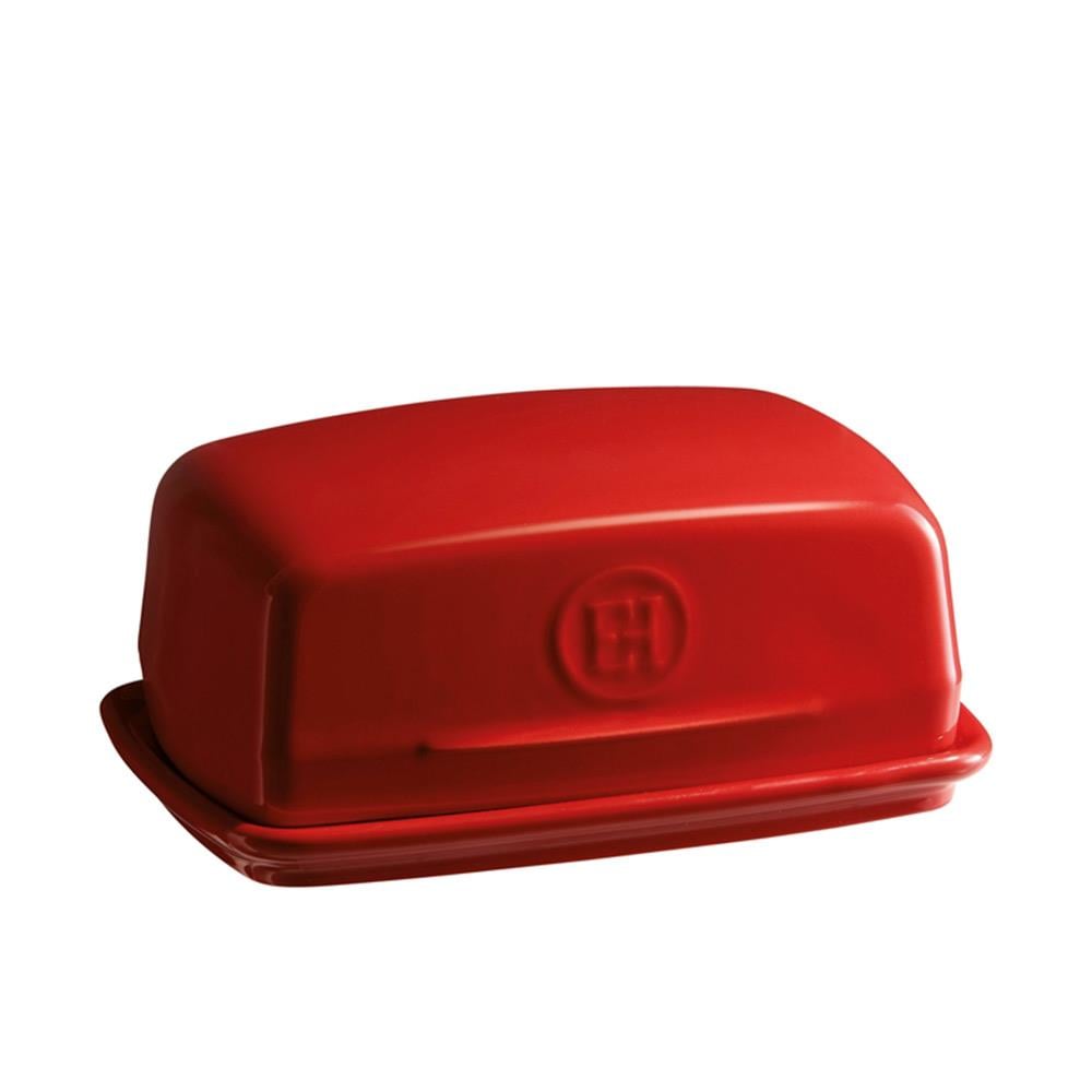 Emile Henry Tereyağlık Dikdörtgen 400 ml Kırmızı/BurgundyEmile Henry