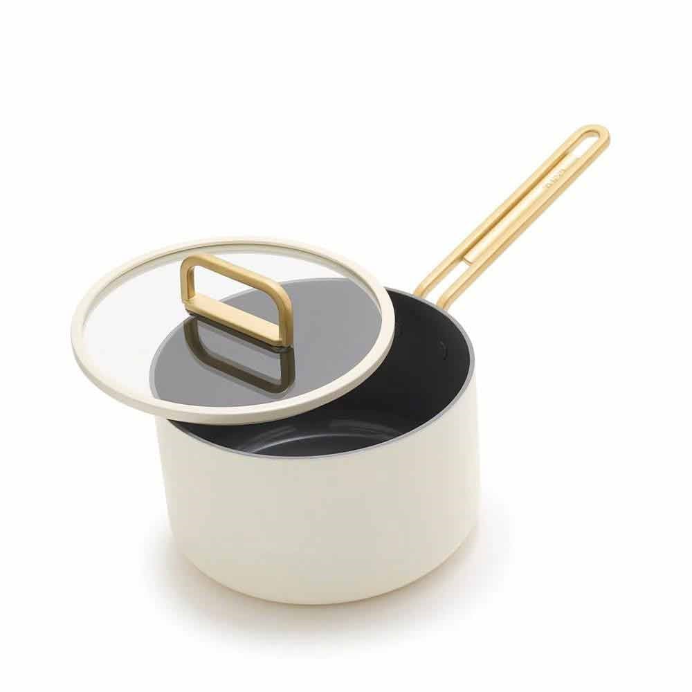 Greenpan Stanley Tucci™ Sos Tenceresi 20 cm Carrara BeyazıGreenPan