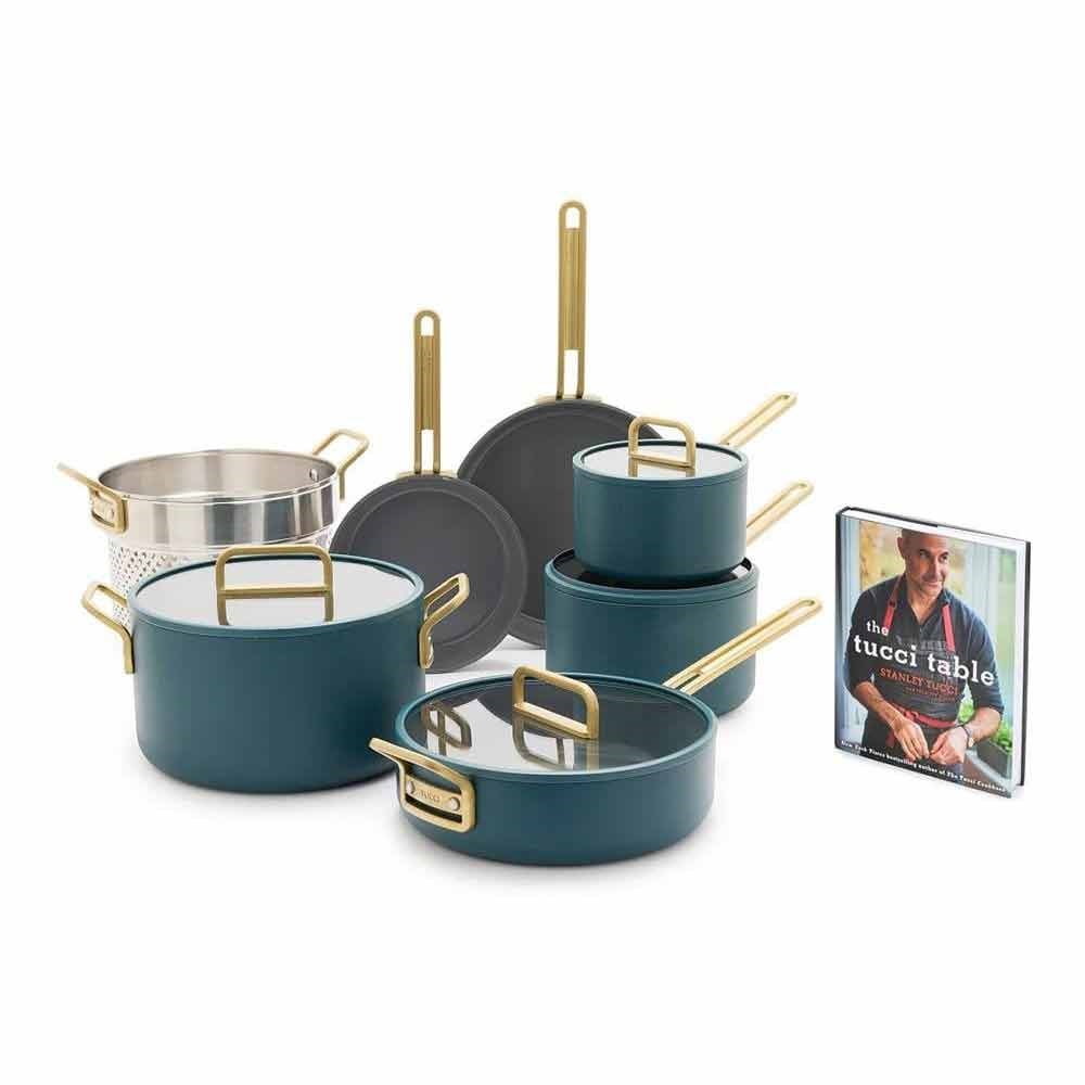 Greenpan Stanley Tucci™ Tencere Seti 11 Parça Venedik MavisiGreenPan