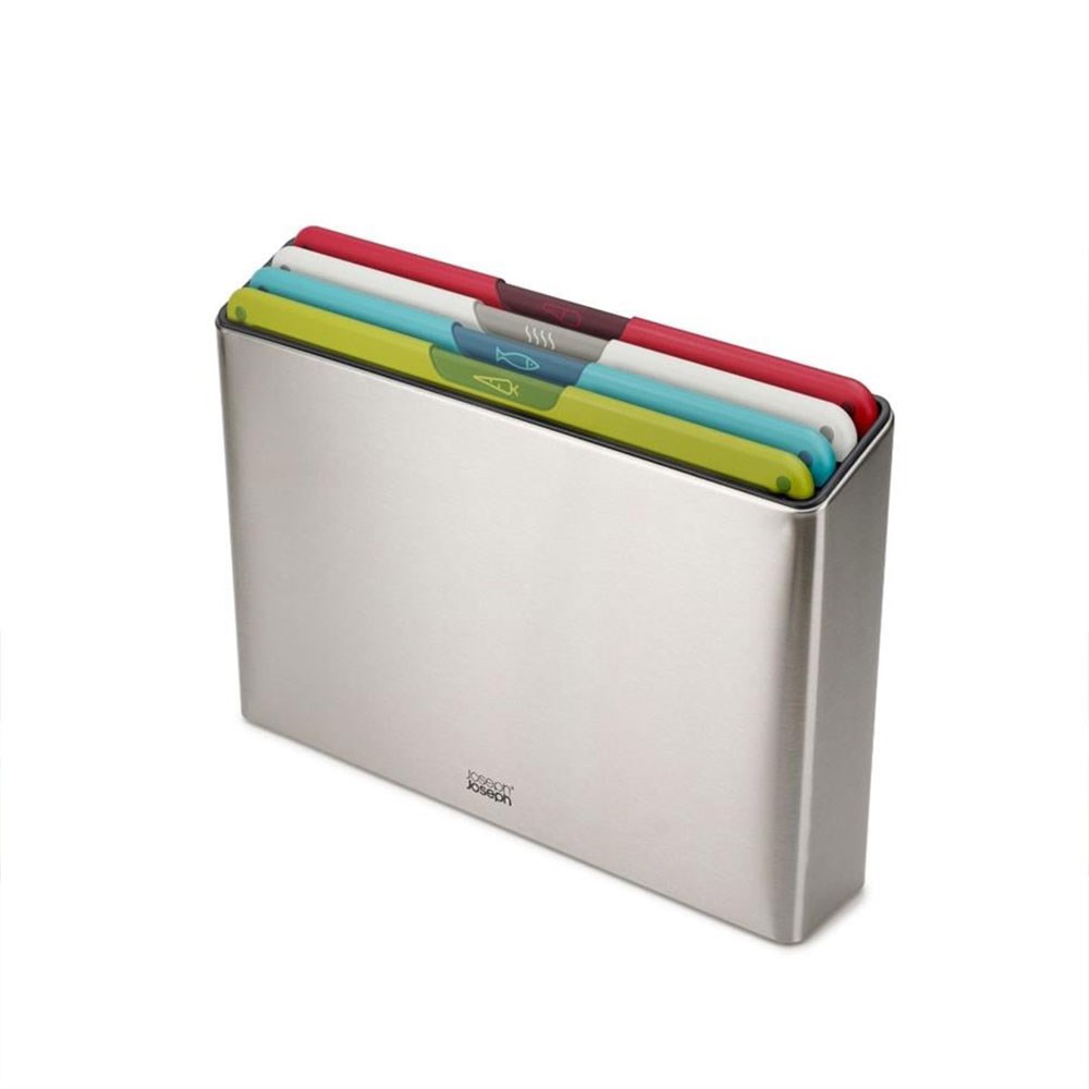 Joseph Joseph Folio™ 4 Parça Standlı Kesme Tahtası Çok RenkliJoseph Joseph