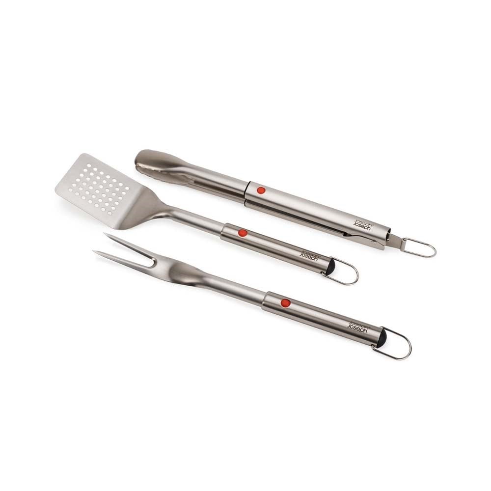 Joseph Joseph GrillOut™ 3'lü Barbekü Spatulası ve Maşa ve Çatal SetiJoseph Joseph