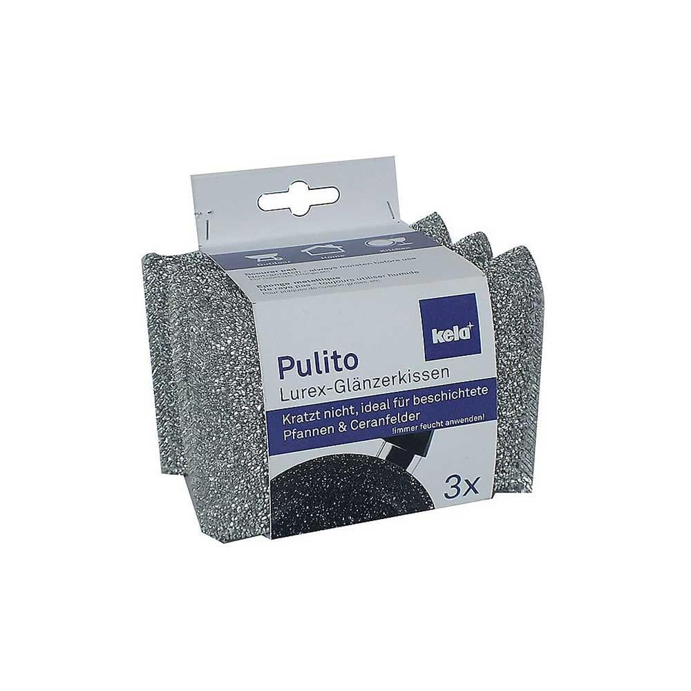 Kela Pulito 3'lü Bulaşık Süngeri ParlakKela