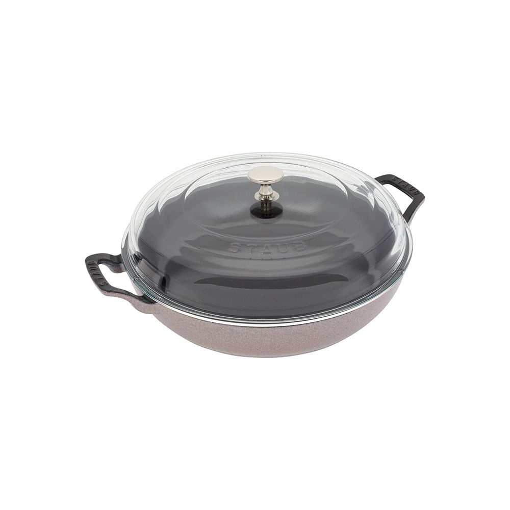 Staub B Cam Kapaklı Döküm Tencere 30 cm Kiraz ÇiçeğiStaub