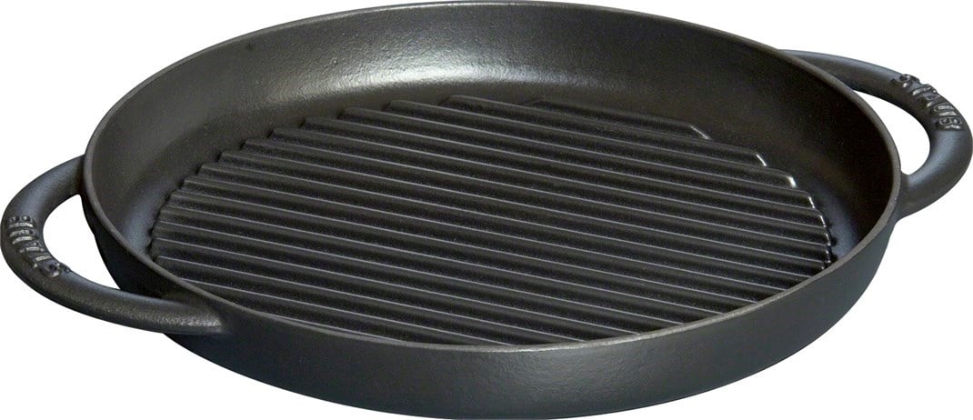 Staub B Döküm Izgara Tava Çift Kulplu 26 cm SiyahStaub