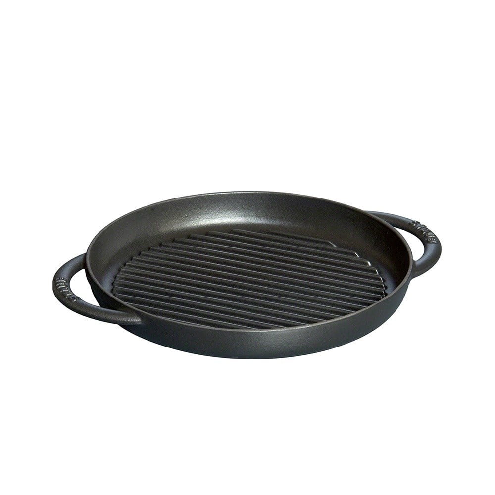 Staub B Döküm Izgara Tava Çift Kulplu 26 cm SiyahStaub