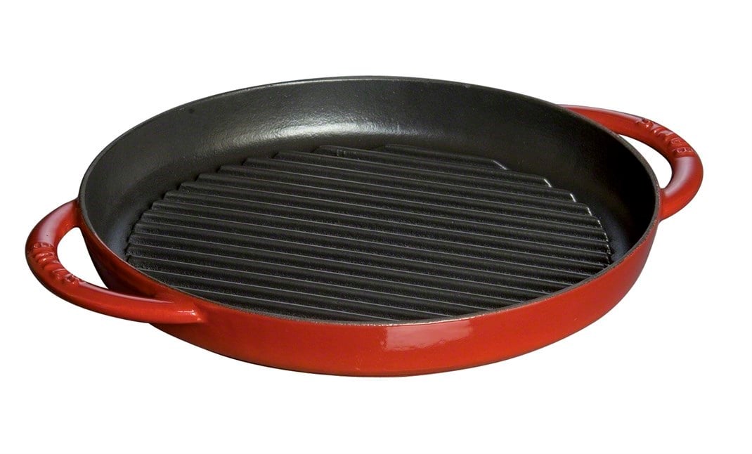 Staub B Döküm Izgara Tava Çift Kulplu 26 cm Kiraz Staub