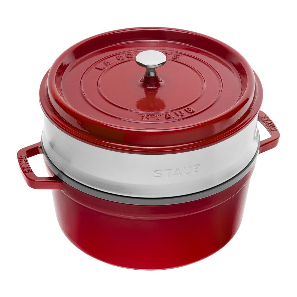 Staub Buharda Pişirmeli Döküm Tencere 26 cm KirazStaub