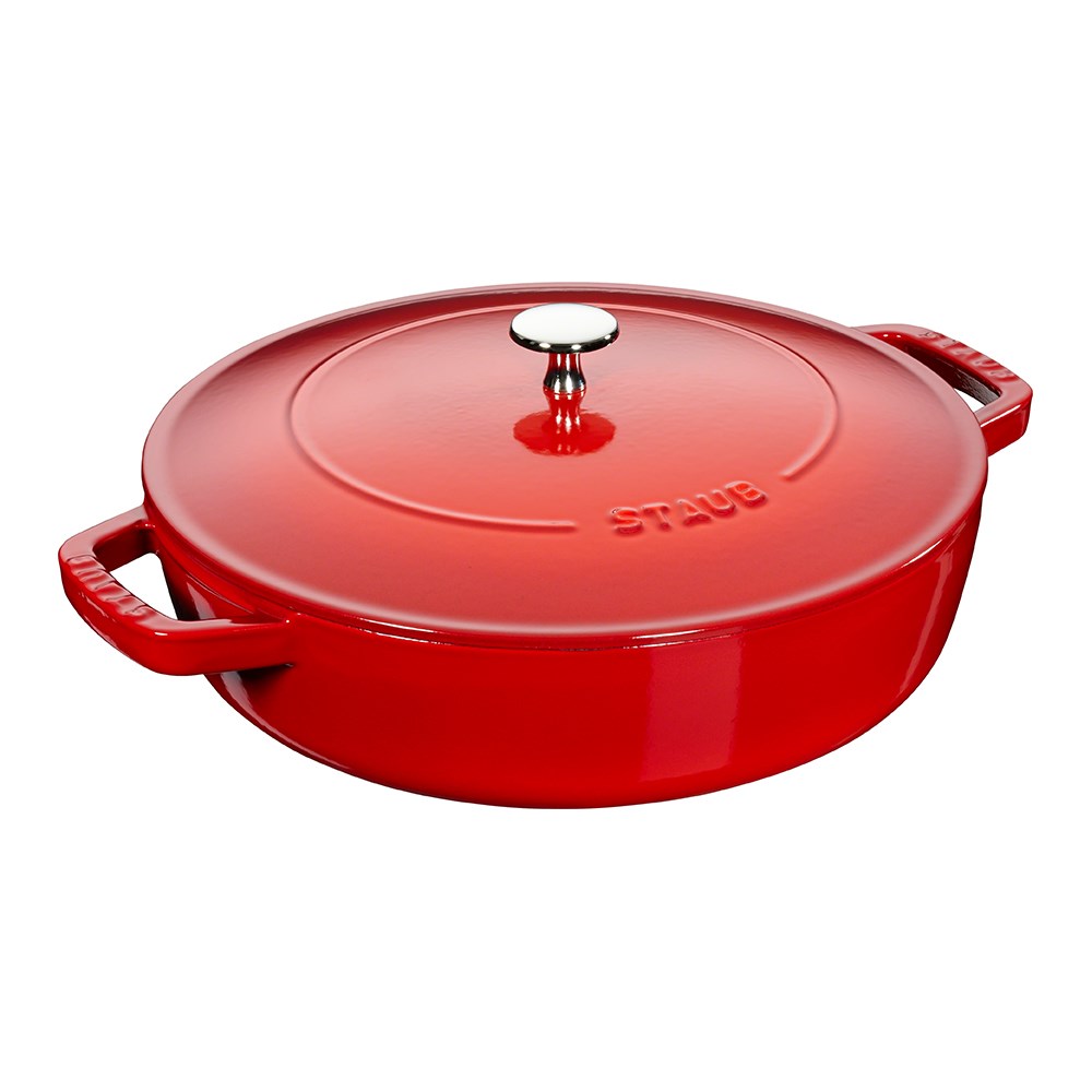Staub Chistera Yağmur Efektli Döküm Tencere 24 cm KirazStaub