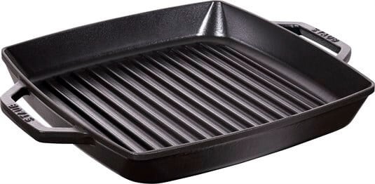 Staub Döküm Izgara Tava Çift Kulplu 28 x 28 cm SiyahStaub