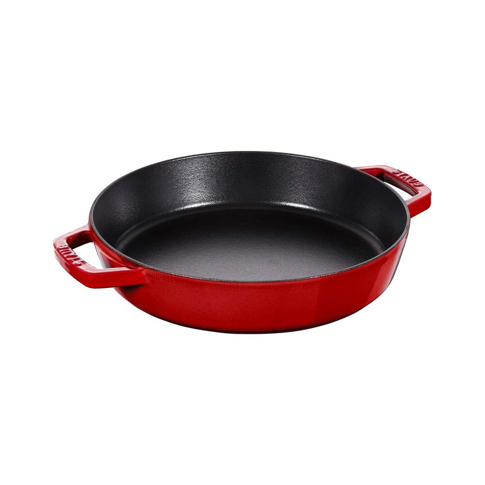 Staub Döküm Izgara Tava Çift Kulplu Yuvarlak 26 cm KirazStaub