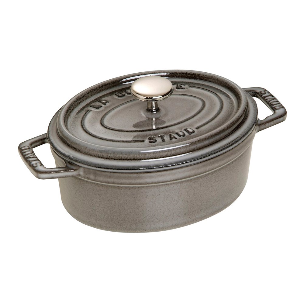 Staub Döküm Tencere Oval 15 cm  Grafit GriStaub