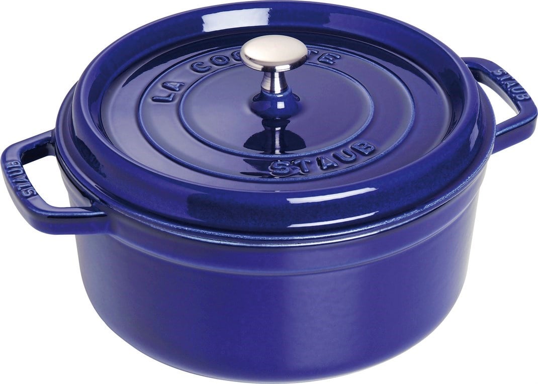 Staub Döküm Tencere Yuvarlak 24 cm Koyu MaviStaub