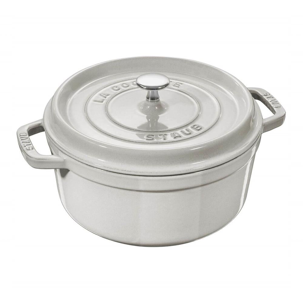 Staub Döküm Tencere Yuvarlak 24 cm Trüf BeyazıStaub
