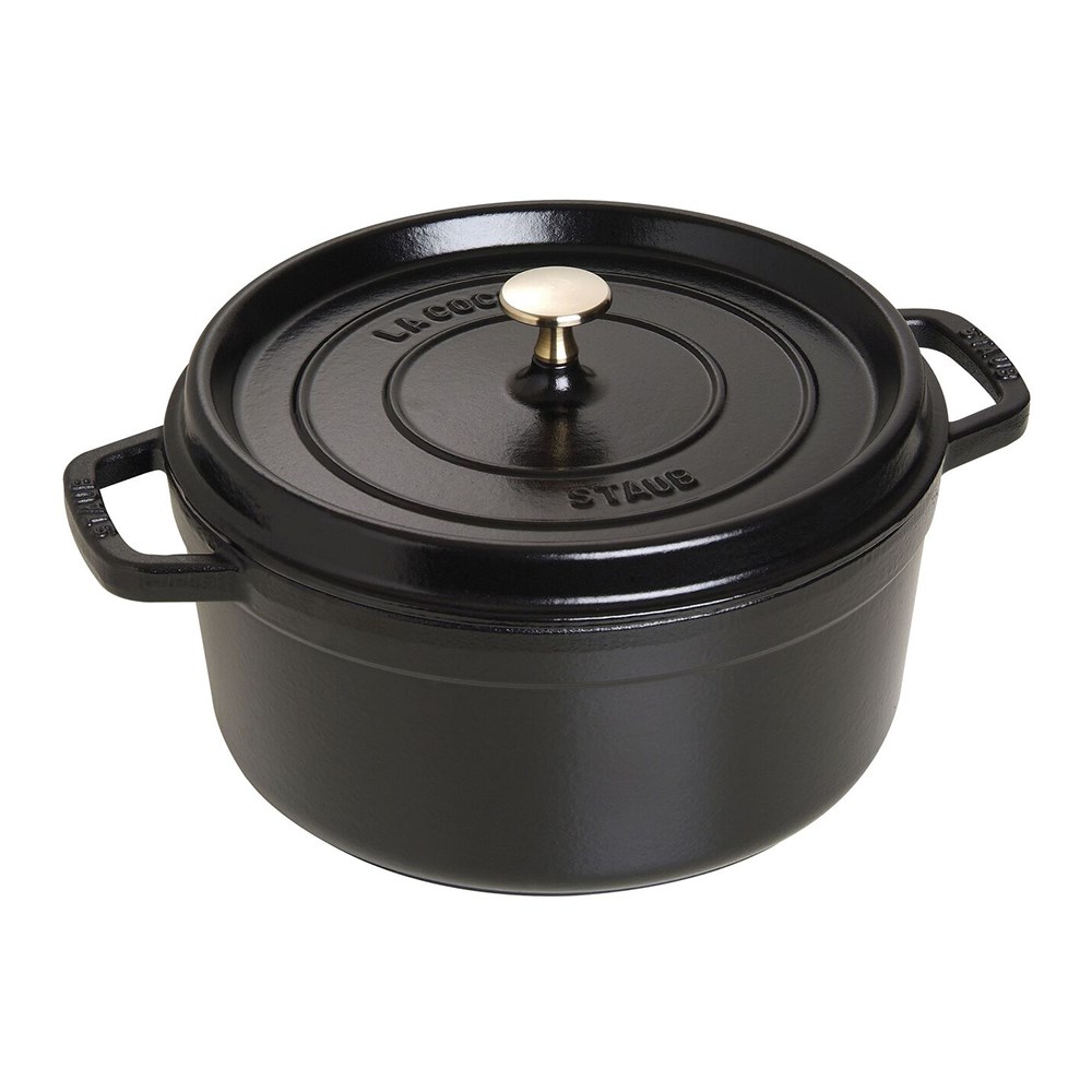 Staub Döküm Tencere Yuvarlak 26 cm SiyahStaub