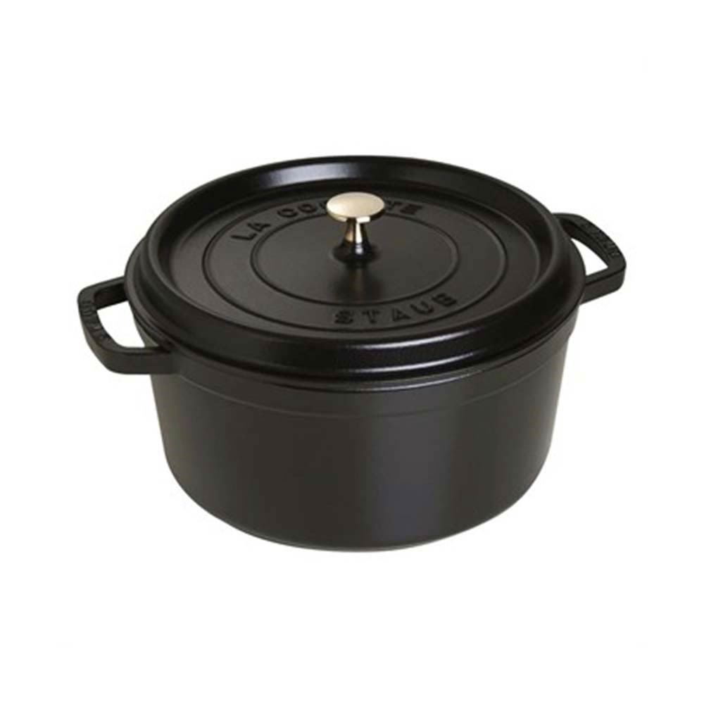 Staub Döküm Tencere Yuvarlak 28 cm SiyahStaub