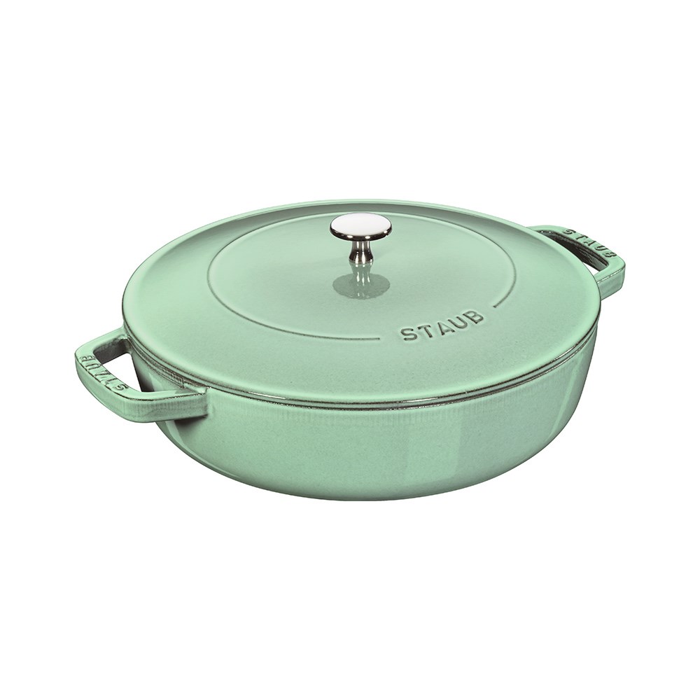 Staub La Cocotte Chistera Yağmur Efektli Döküm Tencere 28 cm AdaçayıStaub