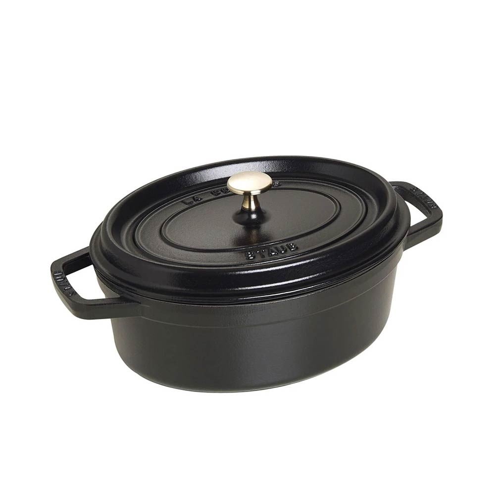 Staub La Cocotte Döküm Tencere Oval 3,2 L SiyahStaub