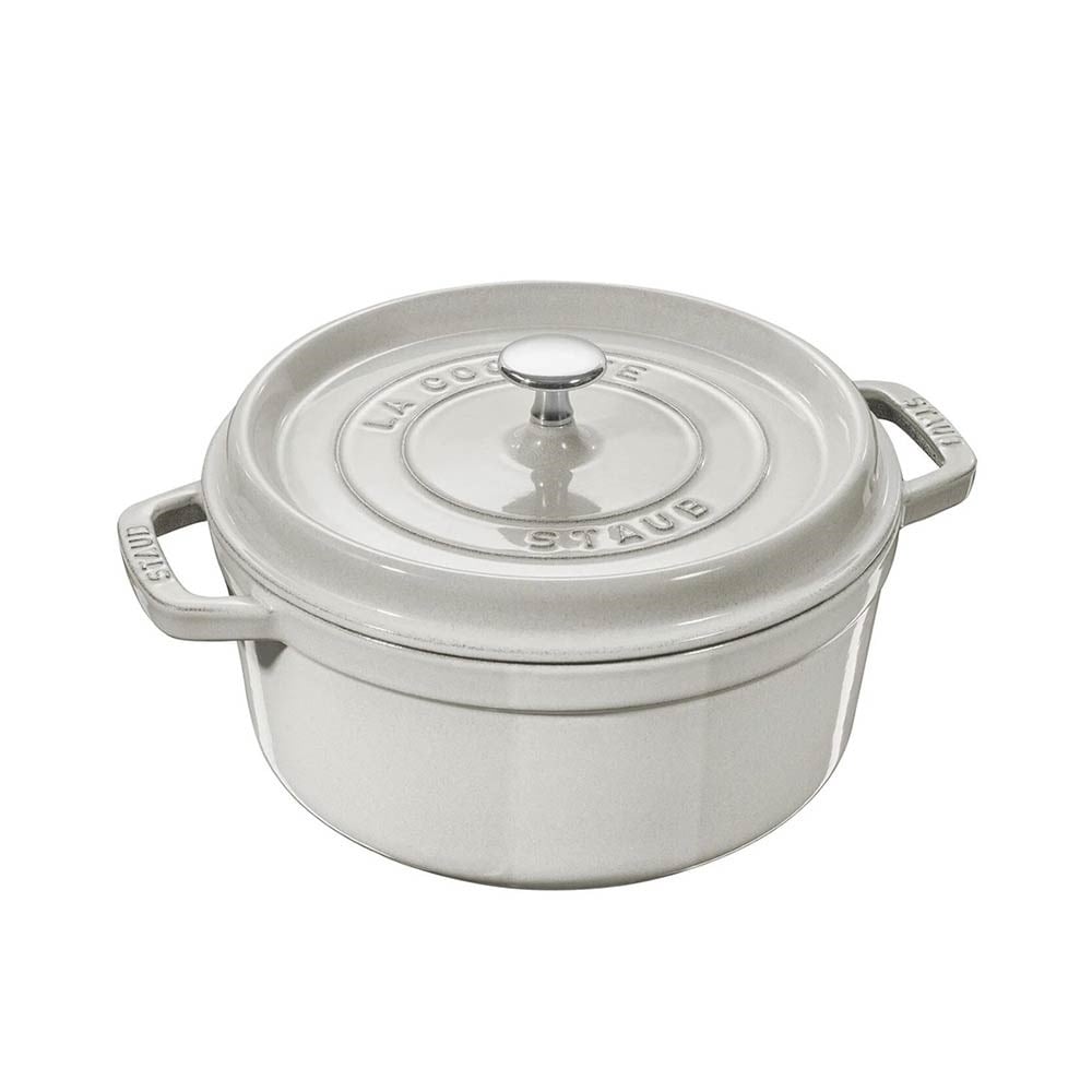 Staub La Cocotte Döküm Tencere Yuvarlak 20 cm Trüf BeyazStaub