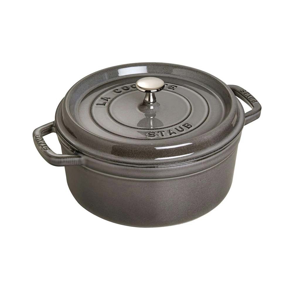 Staub La Cocotte Döküm Tencere Yuvarlak 26 cm Grafit GriStaub