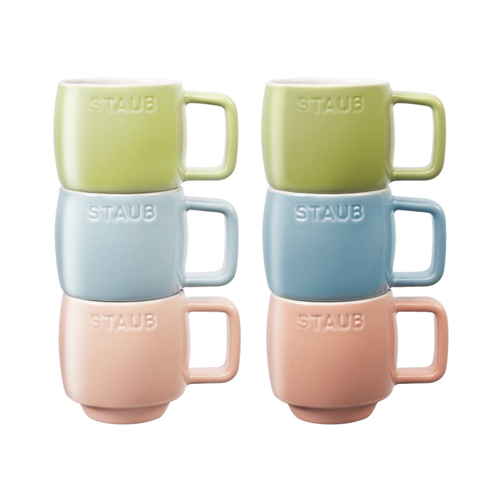 Staub Macaron Seramik Kupa 6'lı Set 100 mlStaub