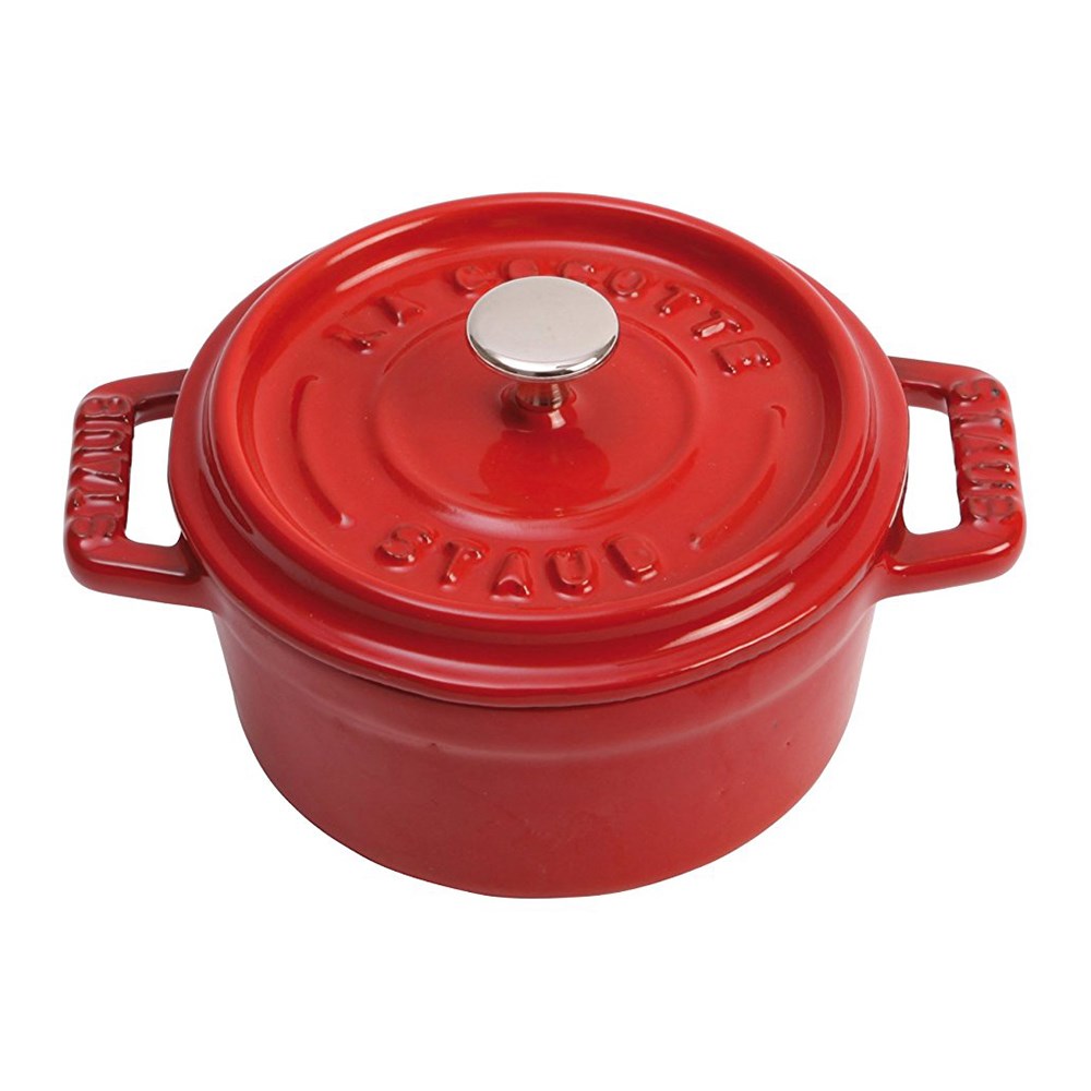 Staub Mini Döküm Tencere Yuvarlak 10 cm KirazStaub
