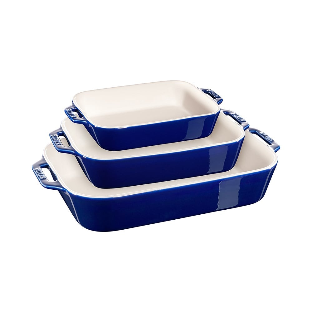 Staub Seramiik Fırın Kabı Seti 3'lü LacivertStaub