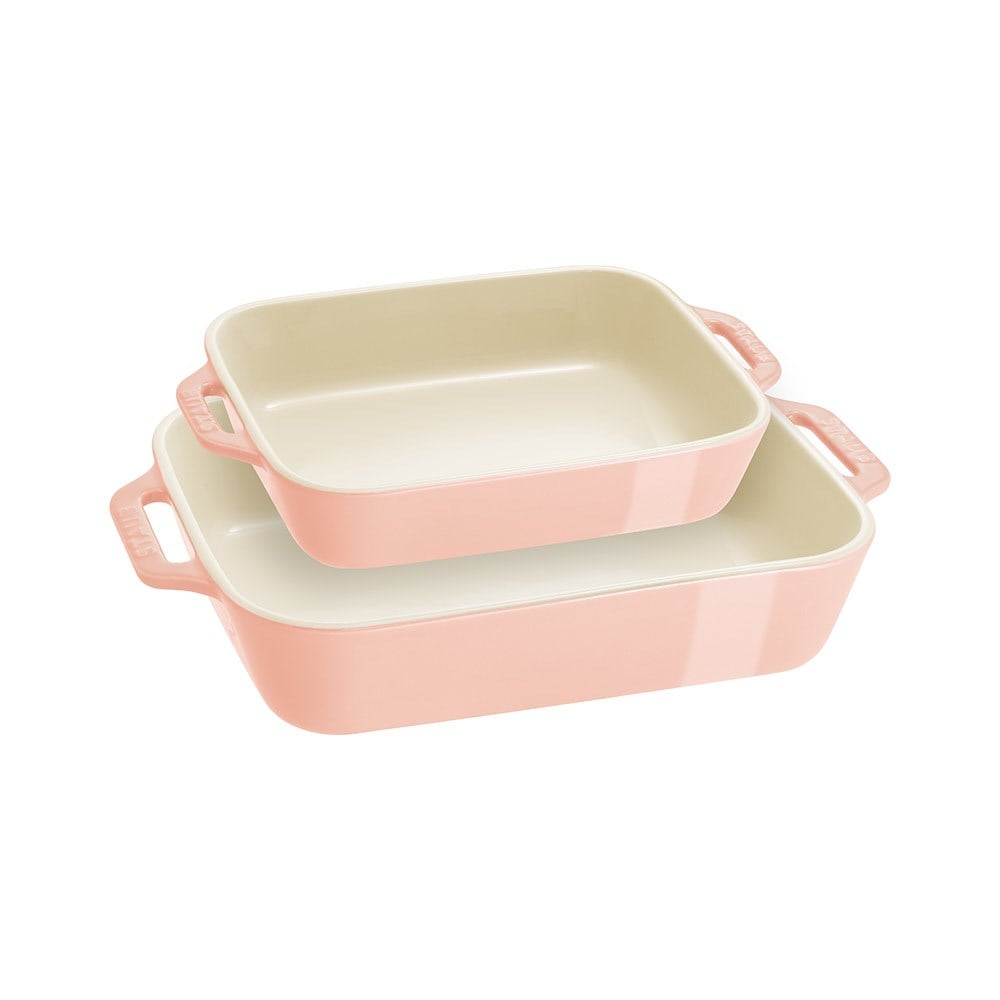 Staub Seramik Fırın Kabı Seti 2'li PembeStaub