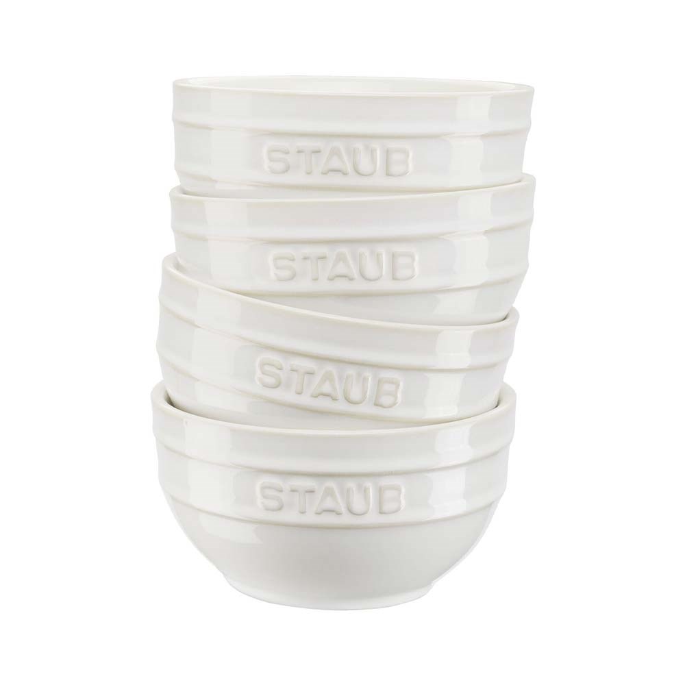 Staub Seramik Kase 4'lü Set 14 cm FildişiStaub