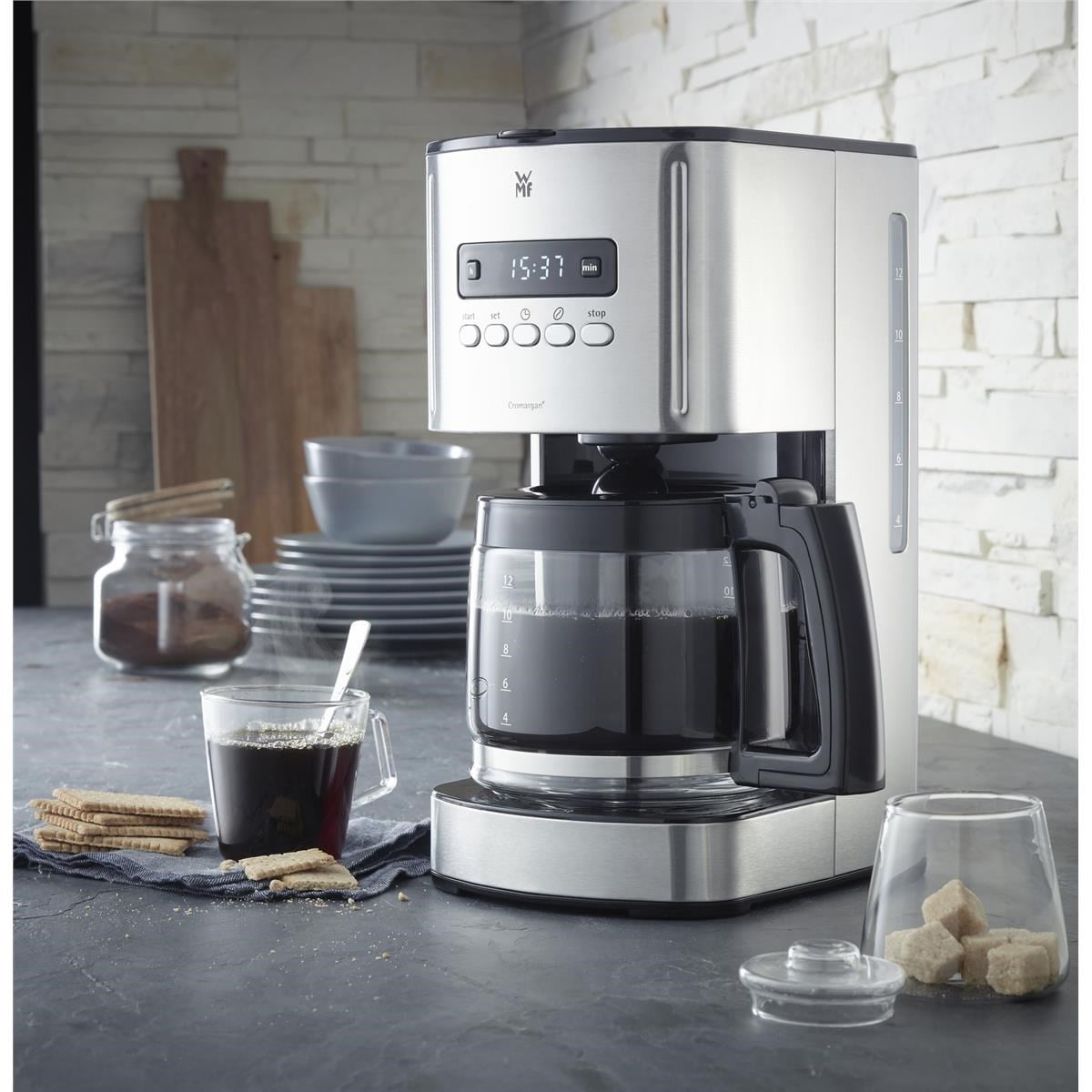 WMF Skyline Dijital Filtre Kahve Makinesi Cam KarafWMF