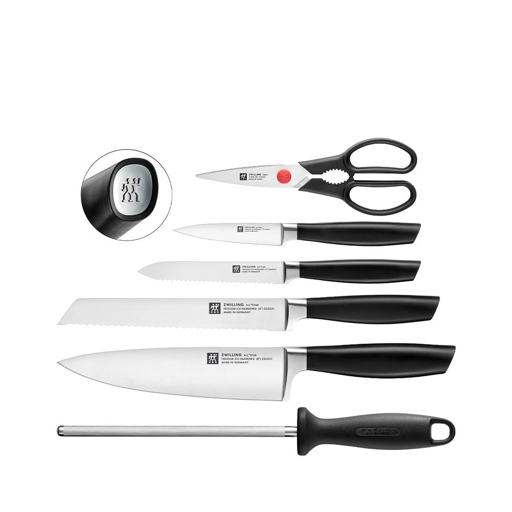 Zwilling All Star Ahşap Blok Bıçak Seti 7 ParçaZwilling