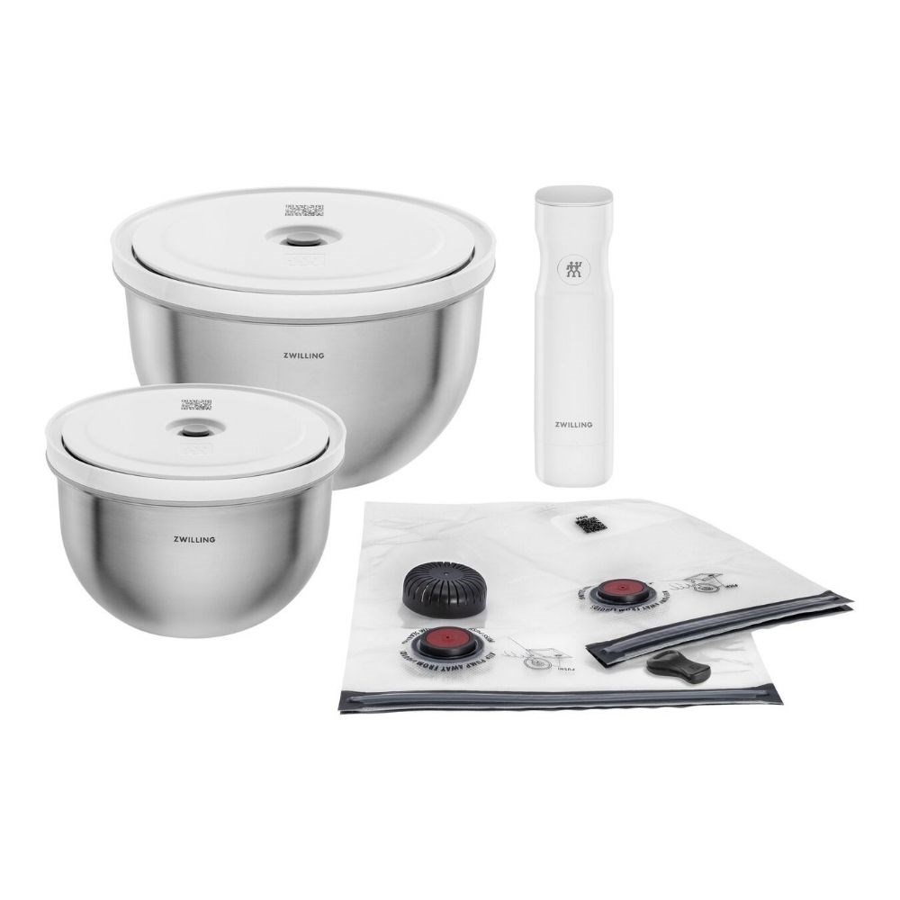 Zwilling Fresh & Save Bowls Vakumlu Başlangıç Seti M/L 9 Parça Paslanmaz ÇelikZwilling
