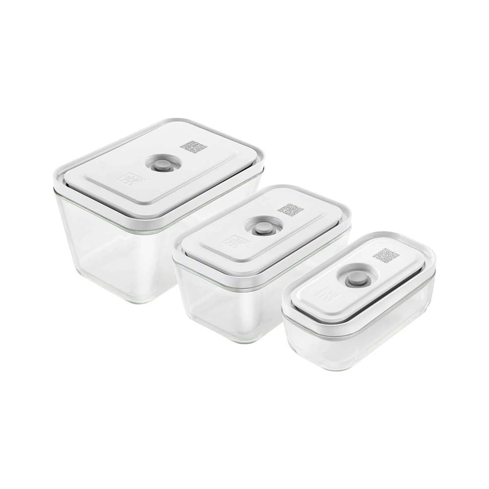 Zwilling Fresh & Save Vakumlu Cam Saklama Kabı Seti S/M/L Boyut 3 Parça GriZwilling