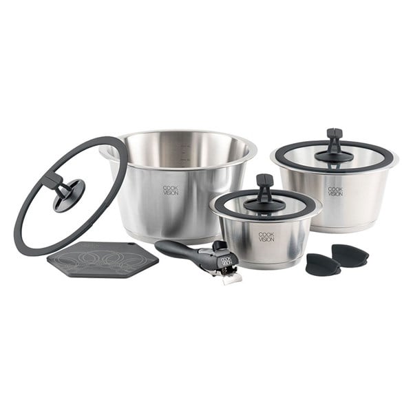 Cookvision Paslanmaz Çelik Tencere Seti 10 ParçaCookVision